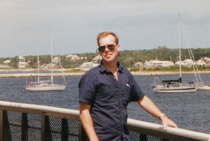 Steve H. waiting for the ferry Steve H. waiting for the ferry