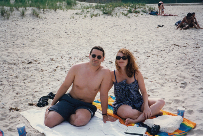 Tom and Margaret at the beach in Oak Bluffs Tom and Margaret at the beach in Oak Bluffs
