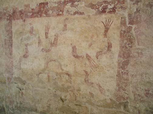 Pintura Mural, Cuarto 1 (Bird Mural), Xel-Ha Ruins Pintura Mural, Cuarto 1 (Bird Mural), Xel-Ha Ruins