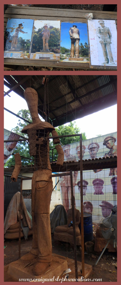 Bronze statue of General Aung San in progress Bronze statue of General Aung San in progress