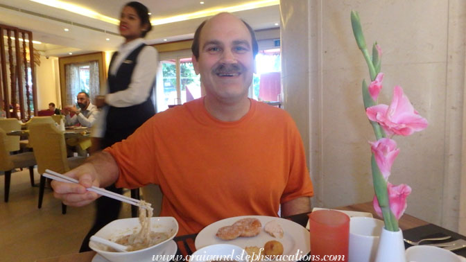 Noodles for breakfast