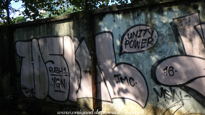 Graffiti near the train tracks