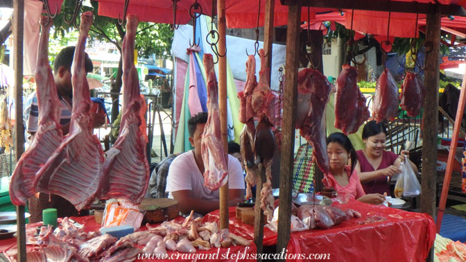 Butcher stall, Hledan market