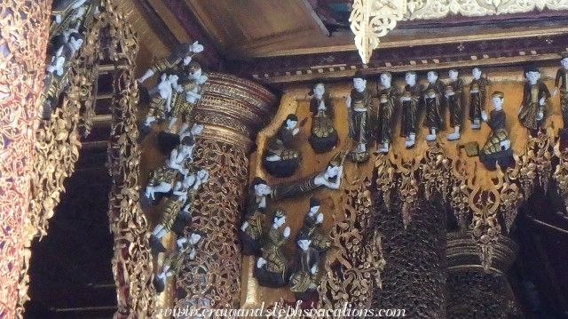 Nats adorn gilded teak architecture