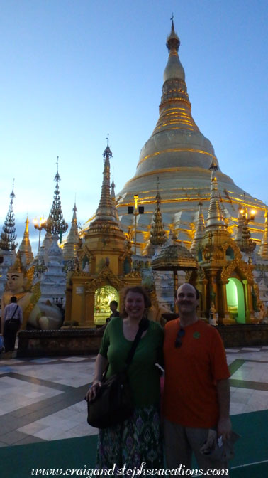 Shwedagon Pagoda in the twilight
