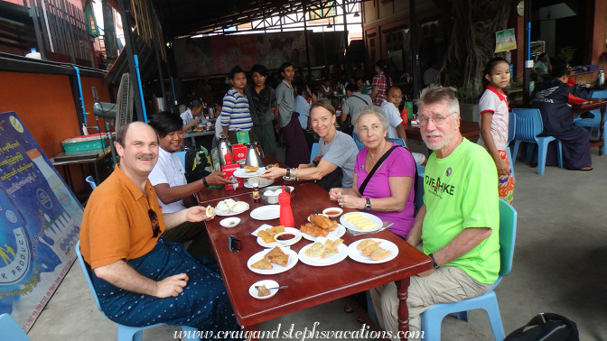 Delicious local breakfast at Sein Wah