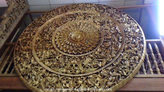 Teak mandala, Aung Nan Handicrafts Workshop Teak mandala, Aung Nan Handicrafts Workshop