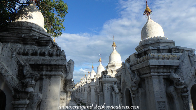 729 whitewashed pagodas house marble tablets inscribed with Theravada Buddhist canon