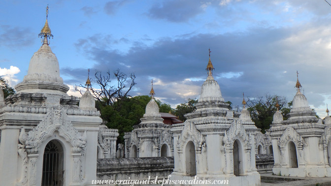 729 whitewashed pagodas house marble tablets inscribed with Theravada Buddhist canon
729 whitewashed pagodas house marble tablets inscribed with Theravada Buddhist canon