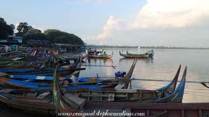 Gondolas at U-Bein Bridge