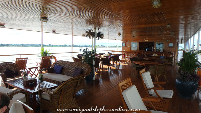 Lounge and dining area, R/V Zawgyi Pandaw