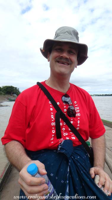 Sitting outside on the ferry
