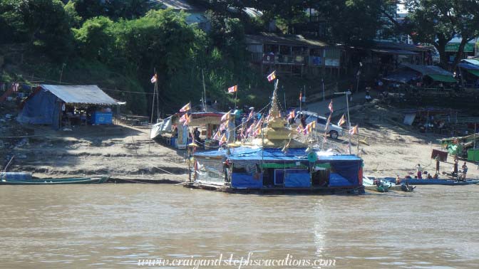 Pagoda where people were chanting
