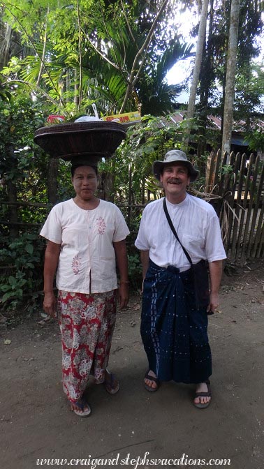 Craig and a new friend Shwe Lat Pan Village Craig and a new friend Shwe Lat Pan Village