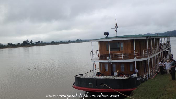 Zawgi Pandaw moors at Sittaung