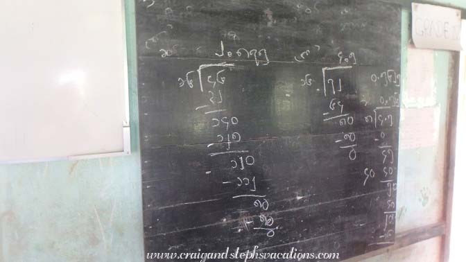 4th grade long division in Burmese