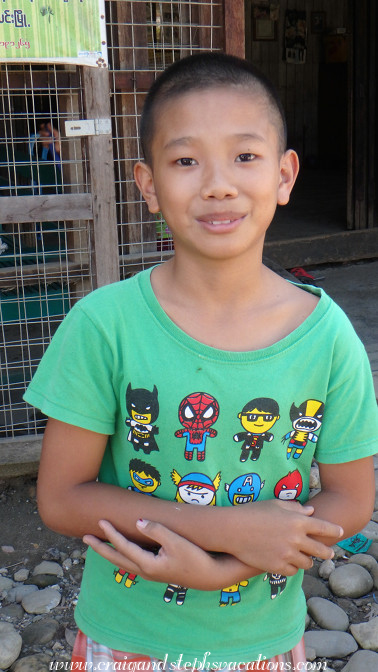 Our little friend who later came into the temple with us 