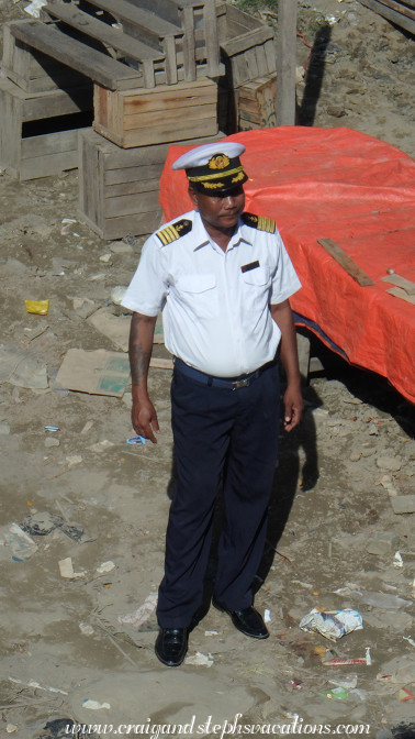 Our captain as we disembark from RV Zawgi Pandaw