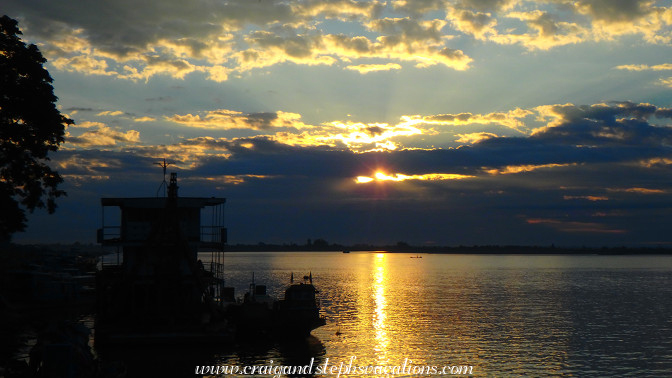 Sunrise on the Chindwin River, Homalin Sunrise on the Chindwin River, Homalin