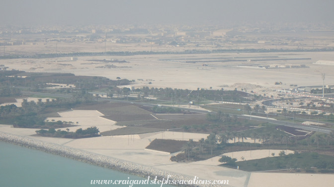 Flying into Doha