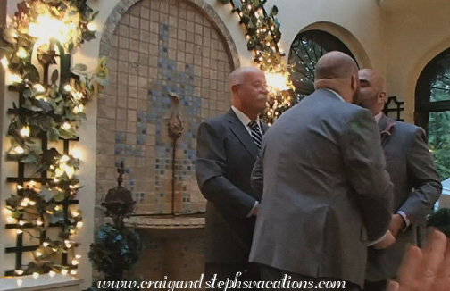 First kiss as husband and husband!