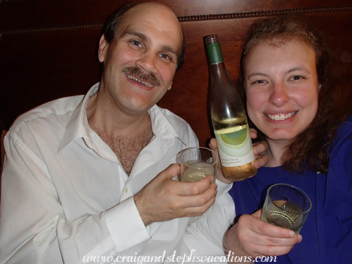 A late-night toast to our dear friends' new marriage!
