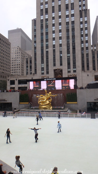 Opening day of the Rockefeller Center ice rink Opening day of the Rockefeller Center ice rink