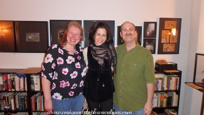 Steph, Janet La Valley, and Craig at Janet's open studio Steph, Janet La Valley, and Craig at Janet's open studio