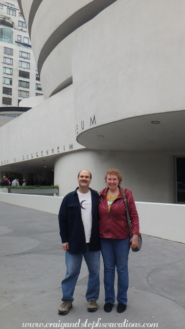 Craig and Steph in front of the Guggenheim Craig and Steph in front of the Guggenheim