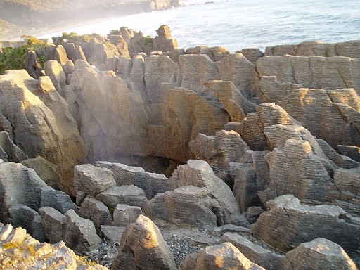 Blow hole at high tide, Punakaiki