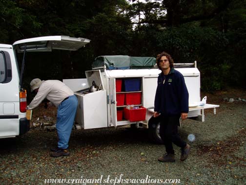 Craig and Stan packing the gear