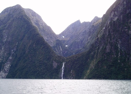 Hanging valley Milford Sound Hanging valley Milford Sound