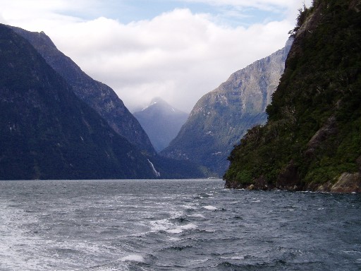 View from Mitre Peak Cruise boat View from Mitre Peak Cruise boat