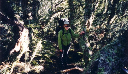 Steph in the forest at the end of the Borland hike Steph in the forest at the end of the Borland hike