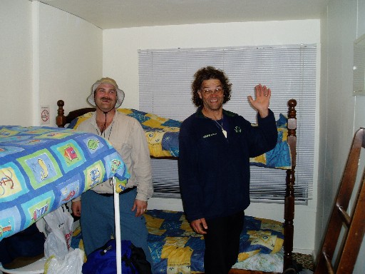Craig and Stan at Slope Point Backpackers