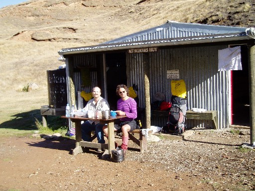 Breakfast at Mount Somers Hut Breakfast at Mount Somers Hut