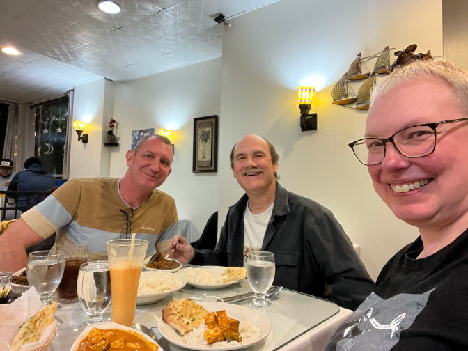 Tyson, Craig, and Steph at Taj Mahal