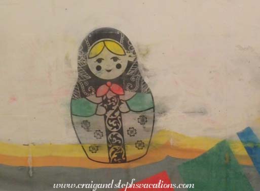 Matryoshka subway art