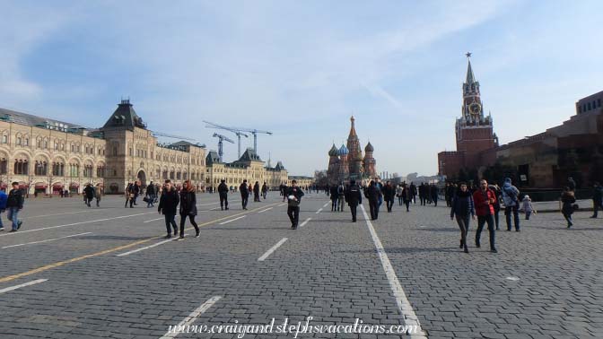 Red Square on a beautiful March day