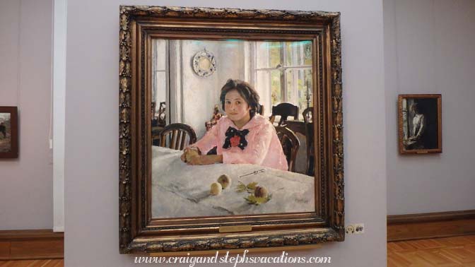 A Girl with Peaches by V.A Serov A Girl with Peaches by V.A Serov