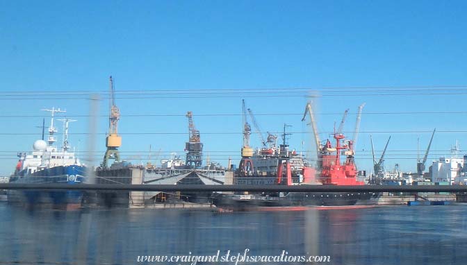 Shipyard at the port