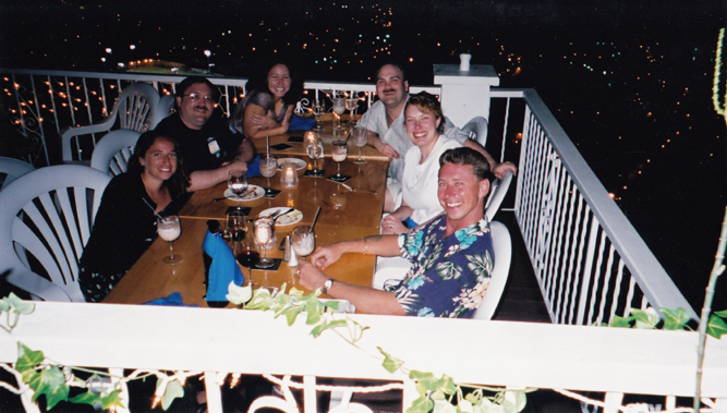 Dinner at Mafolie: Tiffany, Steve, Beth, Craig, Steph, Marty