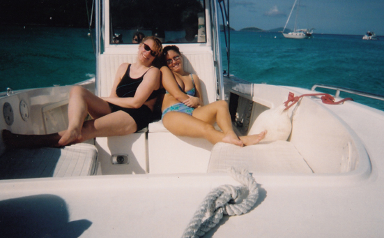 Steph and Beth on Cap'n Marty's Island Hop