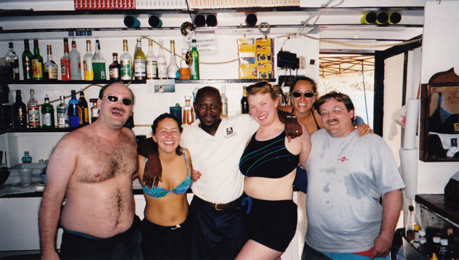 Craig, Beth, Zeus, Steph, Tiffany, and Steve at Willy T's