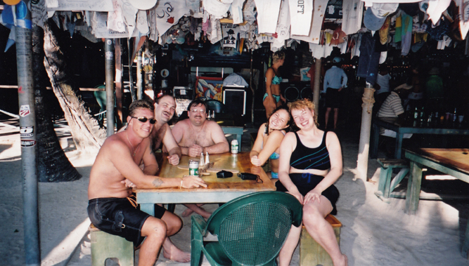 Marty, Craig, Steve, Beth, and Steph at Foxy's