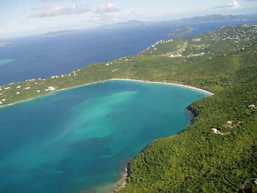 Aerial View of Magen's Bay