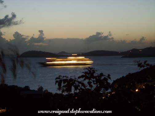 Cruise Ship from Carly and Ann's Deck
