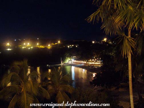 Night view from our room