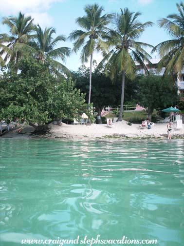 Marty sitting on the beach