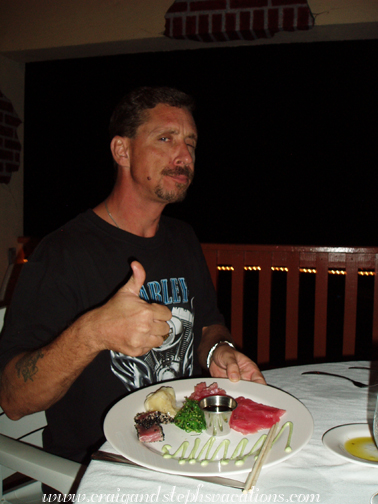 Marty's tuna tasting menu